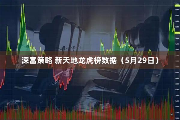 深富策略 新天地龙虎榜数据（5月29日）