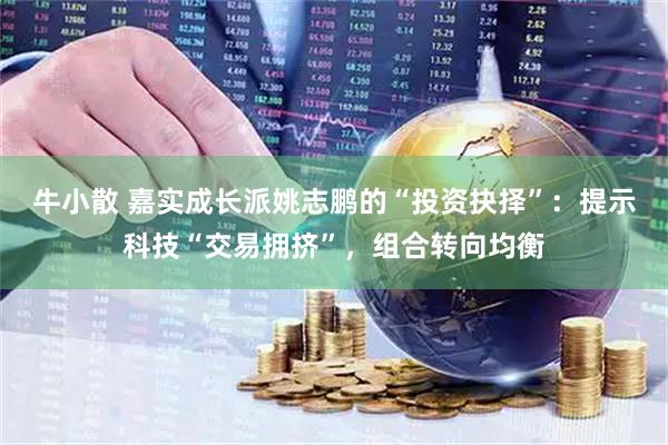 牛小散 嘉实成长派姚志鹏的“投资抉择”：提示科技“交易拥挤”，组合转向均衡